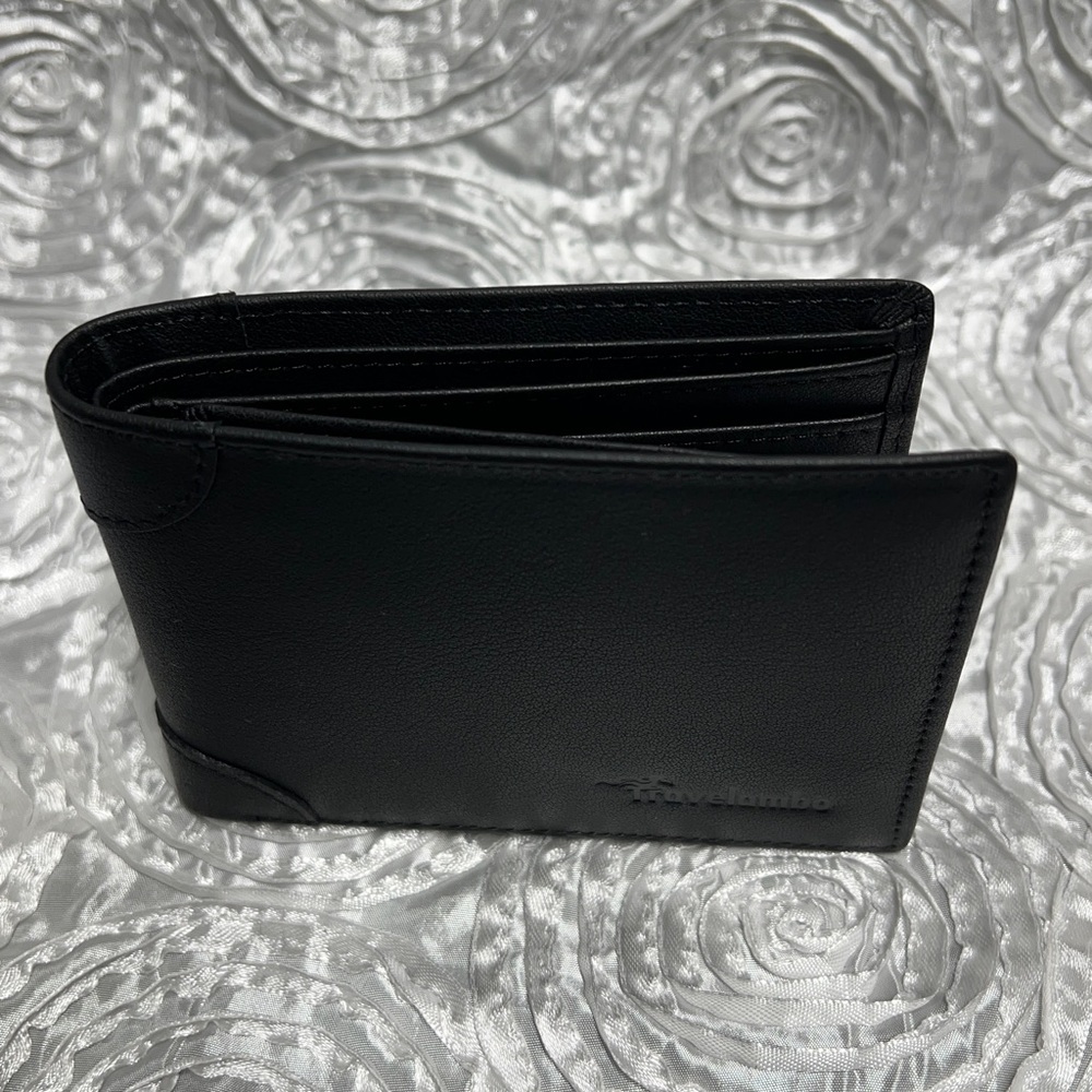 Travelambo RFID Black Leather Wallet
